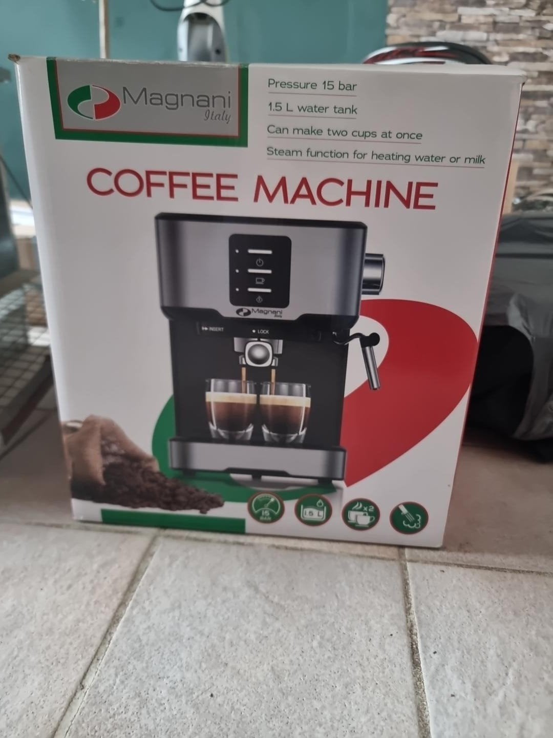 Magnani koffiezetapparaat, Zakelijke goederen, Ophalen
