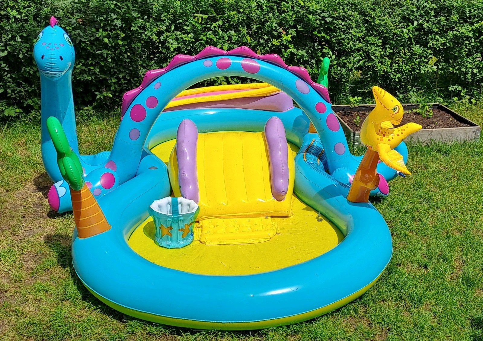 Kinderzwembad Intex met glijbaan, Ophalen