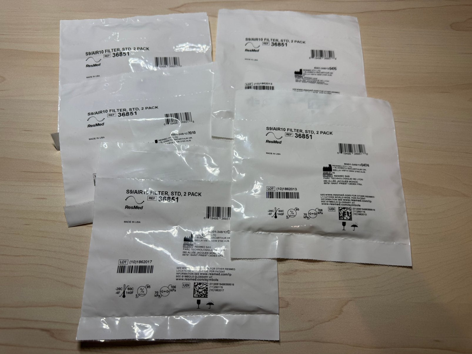 Set van 10 filters Resmed Air10 filter, Diversen, Verpleegmiddelen, Verzenden, Nieuw