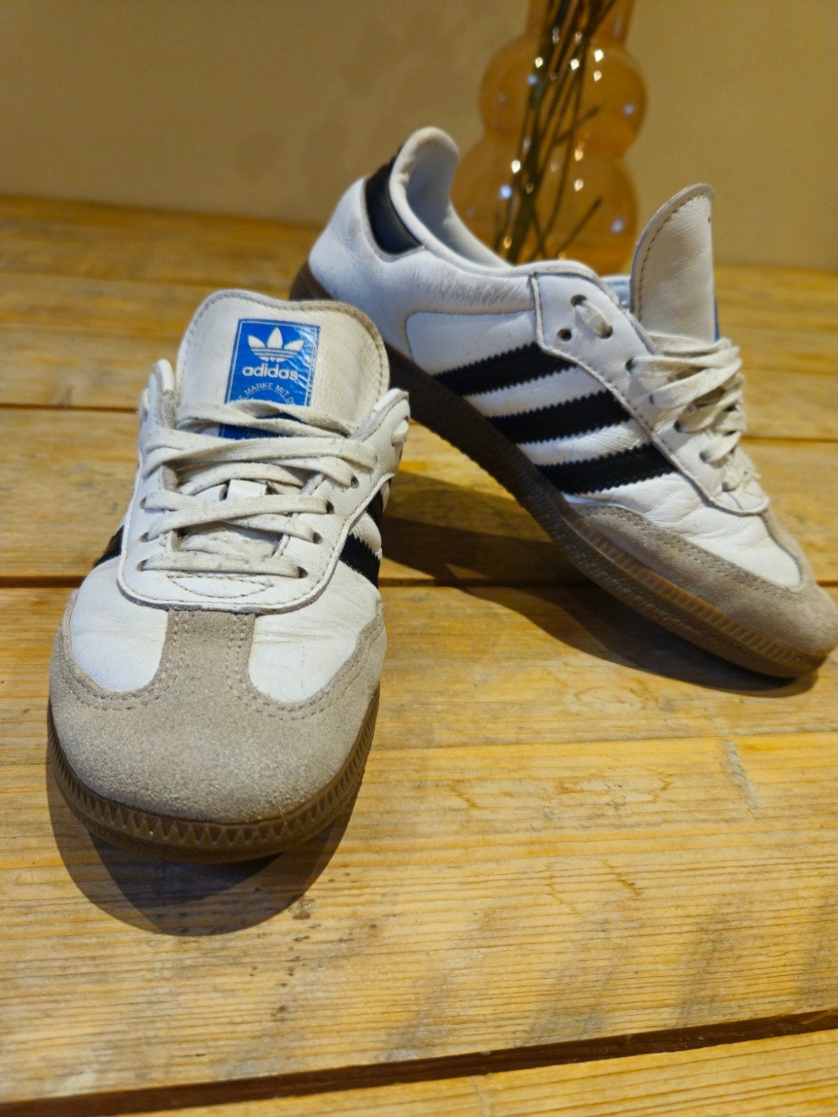 Adidas Samba OG - Nuage White/Core Black - Taille 37 1/3, Enlèvement ou Envoi, Blanc, Baskets
