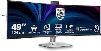 Philips 49B2U5900CH Curved 49" 5120 1440 USB-C, Philips, 3 tot 5 ms, VA, Ophalen of Verzenden