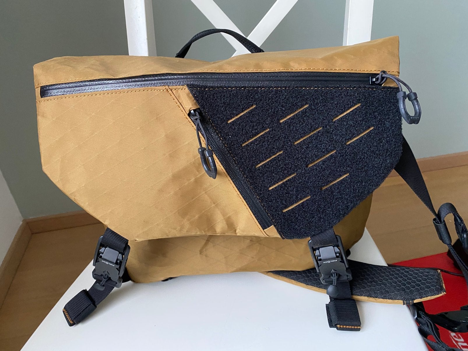 Tactical geek L7 laptoptas, Ophalen, Bruin, 15 inch, Zo goed als nieuw