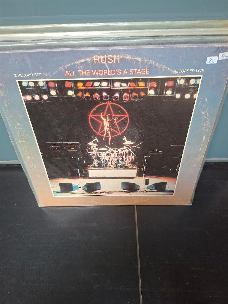 lp - rush - all the world's a stage - 2lp, 12 pouces, Enlèvement ou Envoi, 1980 - 1989, Utilisé
