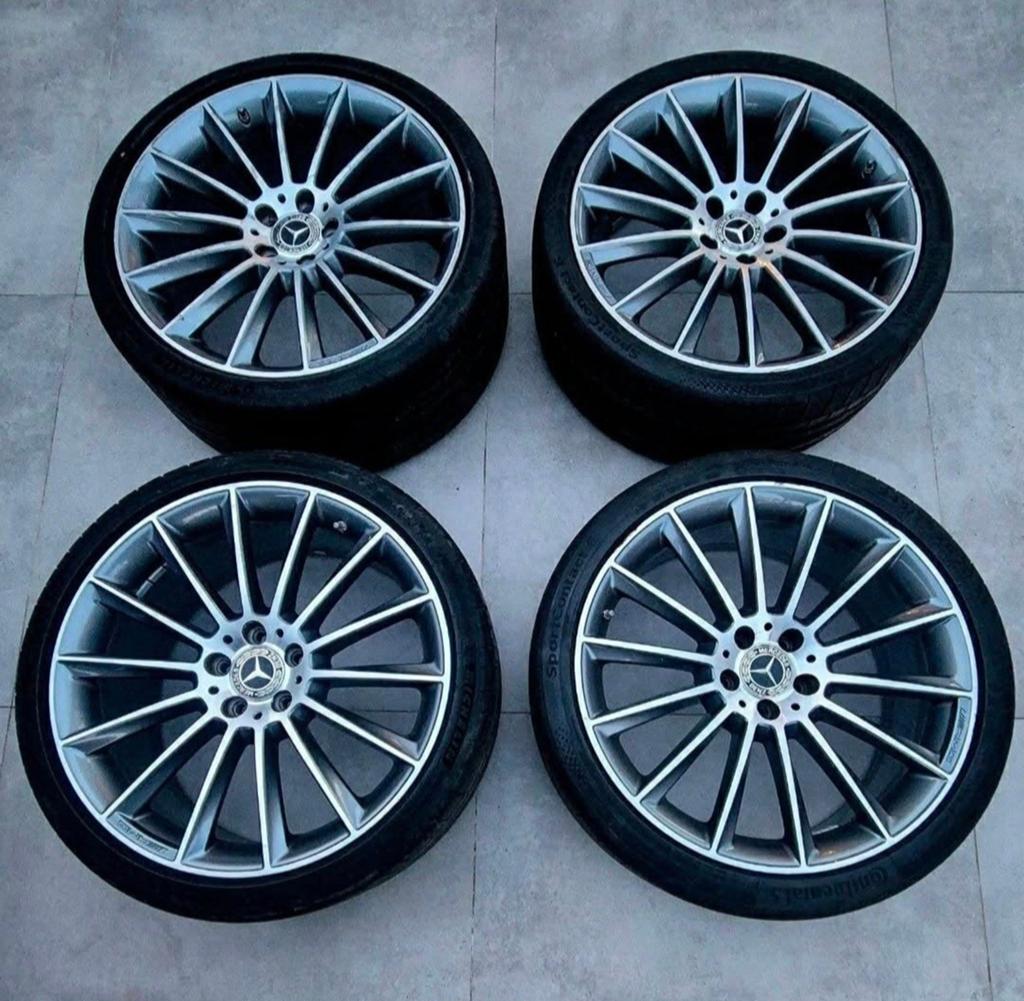 JANTES AMG D'ORIGINE MERCEDES 20 POUCES LES PLUS LARGES AVEC, Autos : Pièces & Accessoires, Pneus & Jantes, Enlèvement, 20 pouces