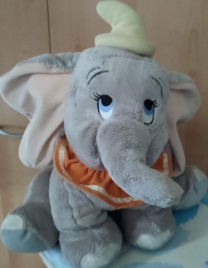 Disney knuffel Dombo, Kinderen en Baby's, Disney, Grijs, Ophalen of Verzenden, Olifant