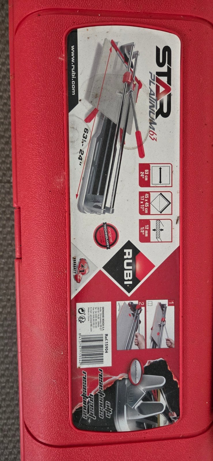 Rubi Platinum tegelsnijder, Enlèvement, Rubi