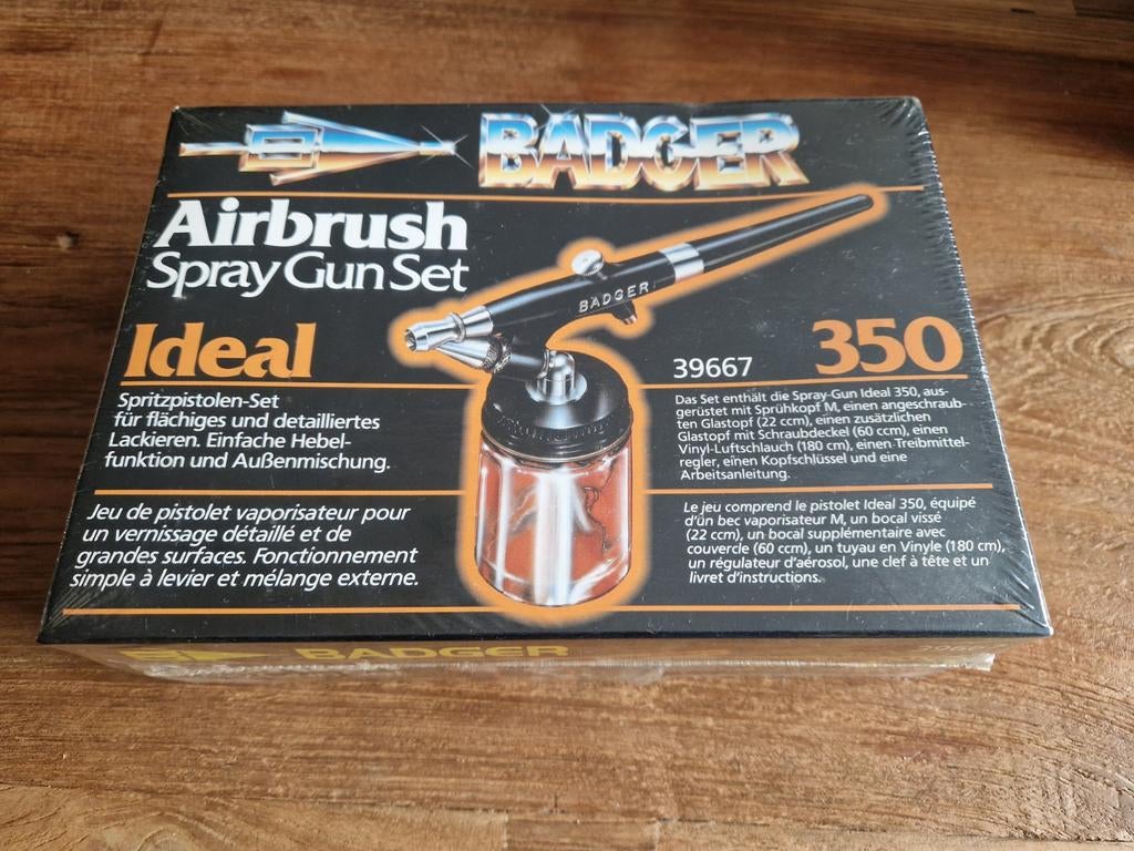 Badger airbrush spray gun set Ideal 39667.   350, Hobby en Vrije tijd, Ophalen of Verzenden