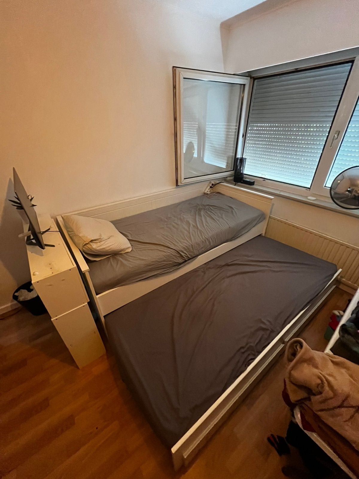 Bed Robin, Ophalen, Eenpersoons, Wit, Zo goed als nieuw