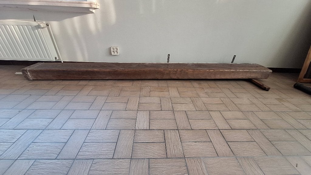 Eiken schouwbalk, Doe-het-zelf en Bouw, Hout en Planken, Ophalen, Zo goed als nieuw, Eiken