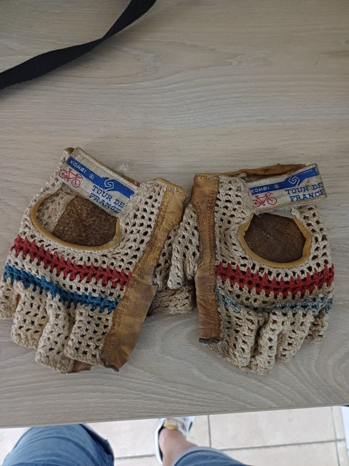 Gants de cyclisme anciens, Enlèvement ou Envoi
