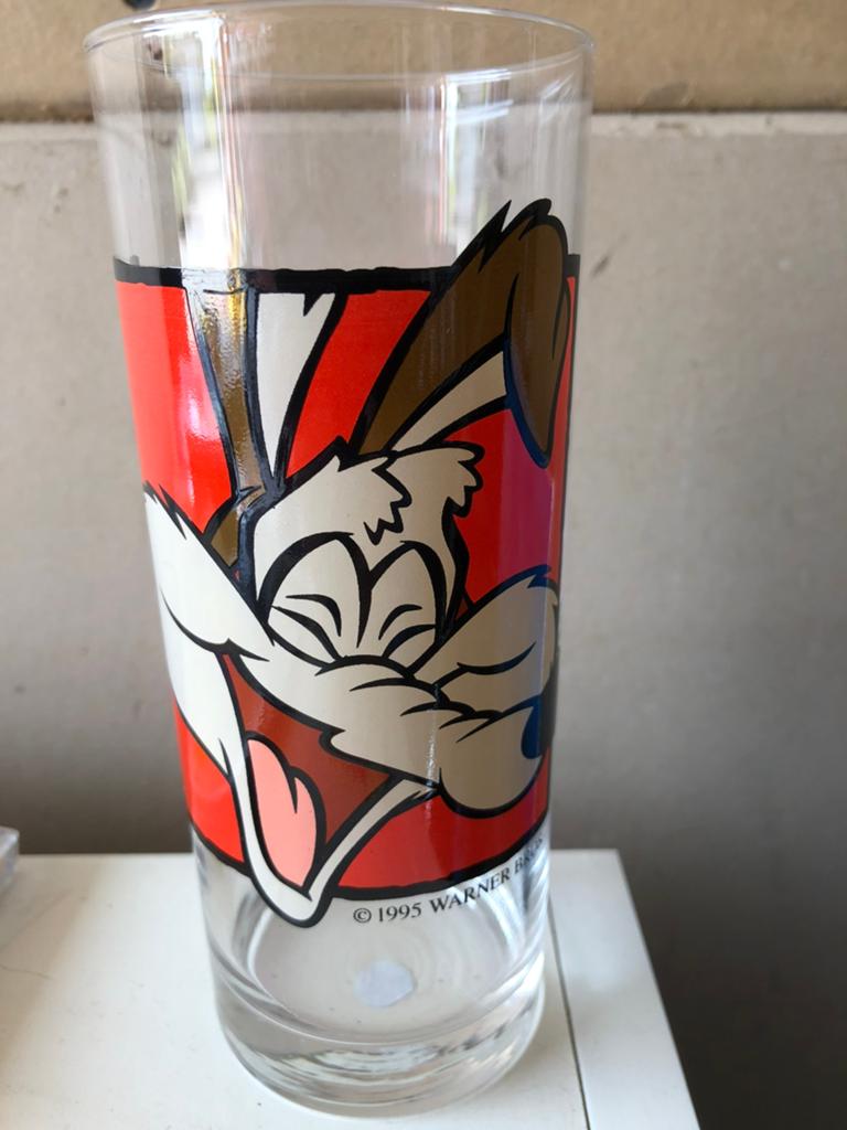 Glas coca-cola Quick (1995) - Warner Bros, Verzamelen, Ophalen, Zo goed als nieuw, Frisdrankglas