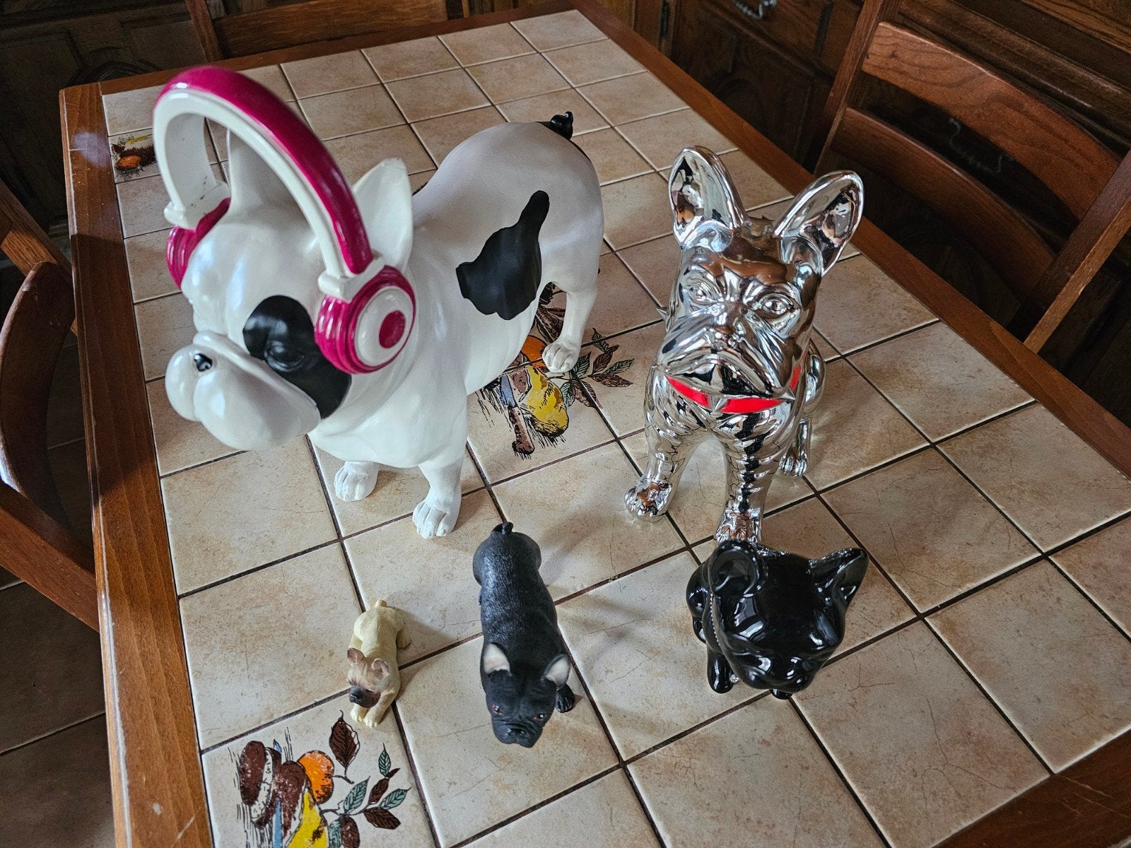 Décoration, lots Bouledogue Français, il y en a 5., Enlèvement