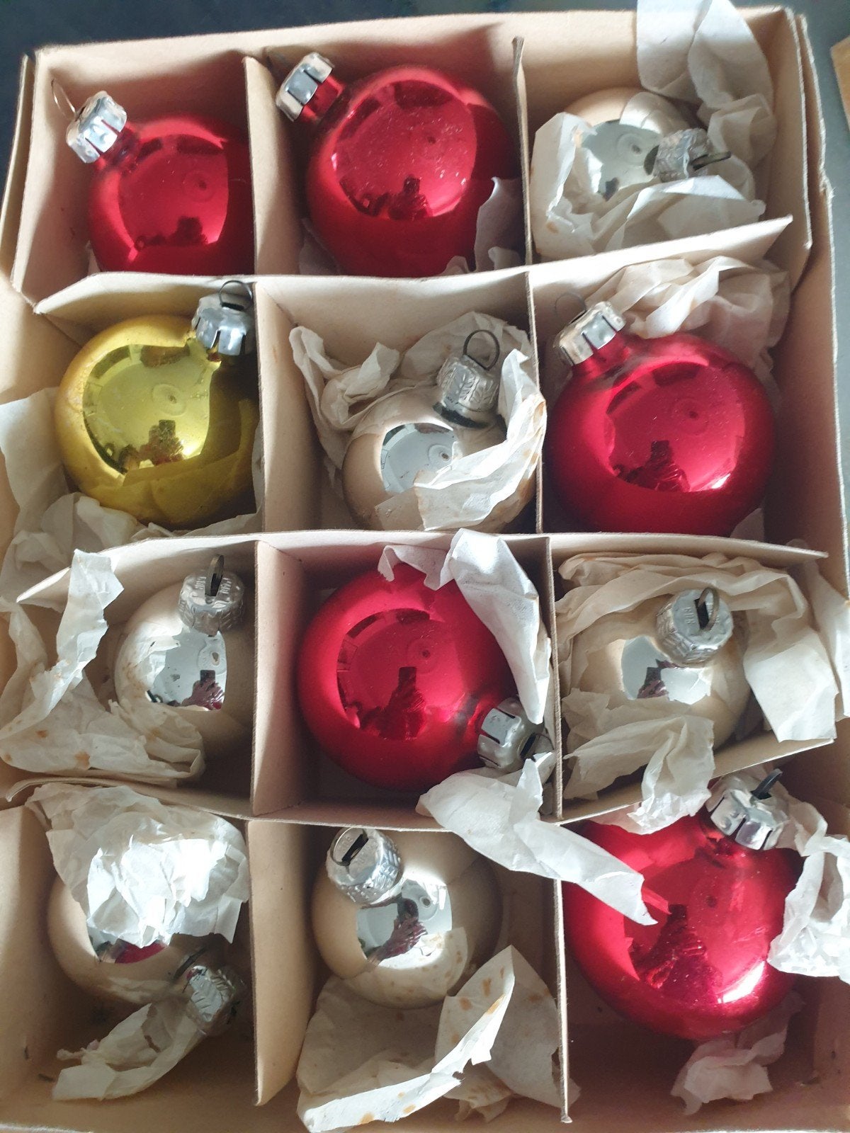 12 vintage kerstballen, Enlèvement ou Envoi