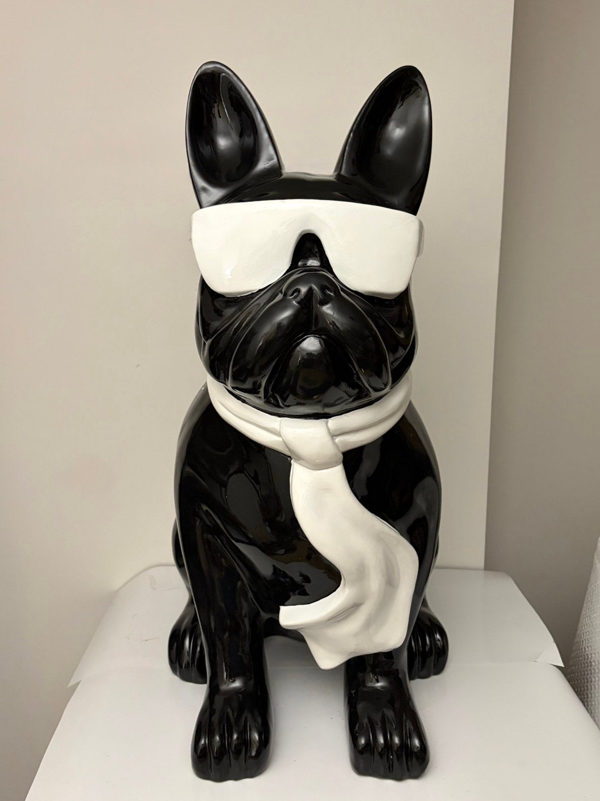 Sculpture de bouledogue XXL 80 cm, nouvelle, Antiquités & Art, Enlèvement