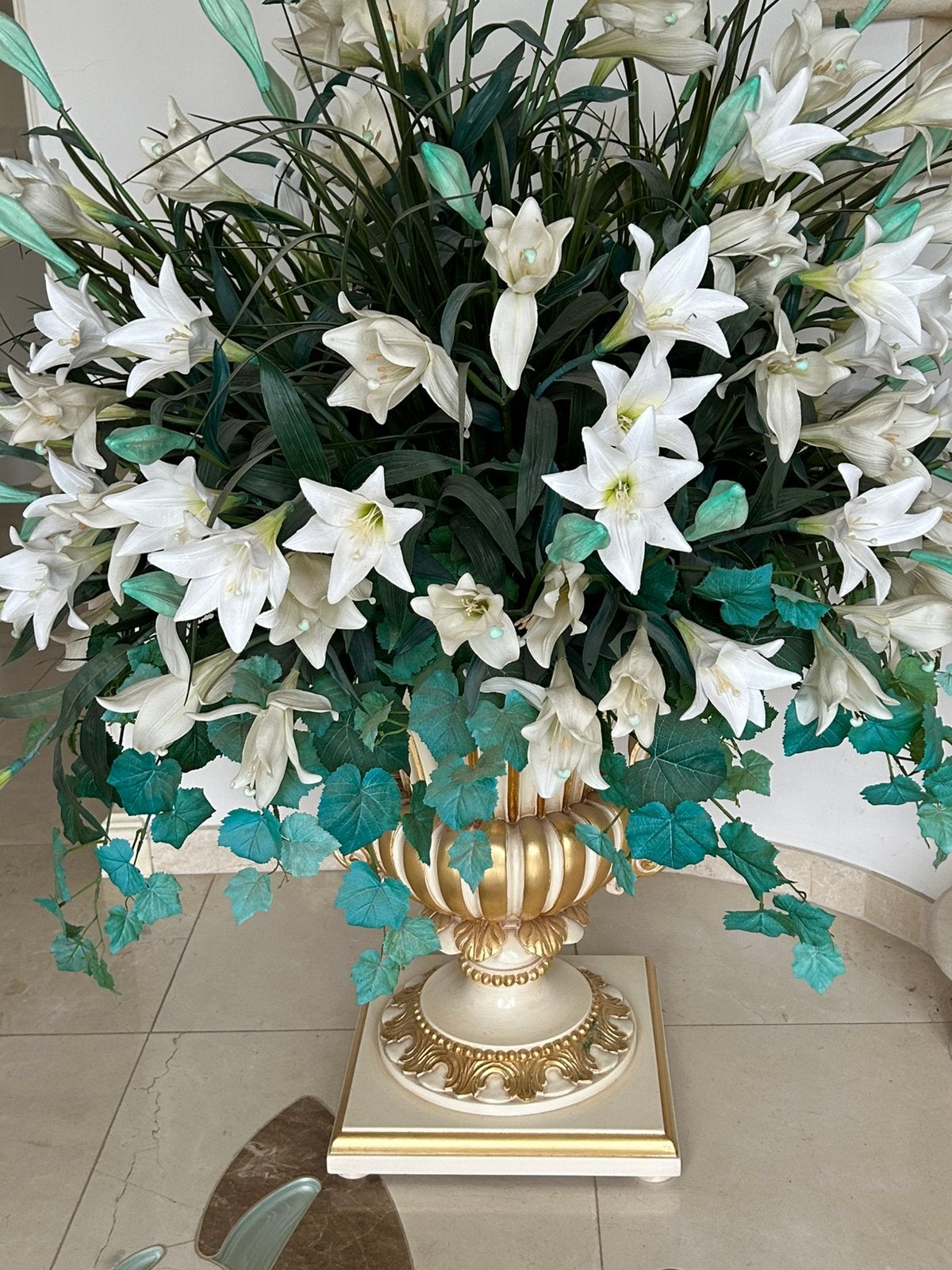 Vaas met bloemen, Huis en Inrichting, Ophalen, Gebruikt