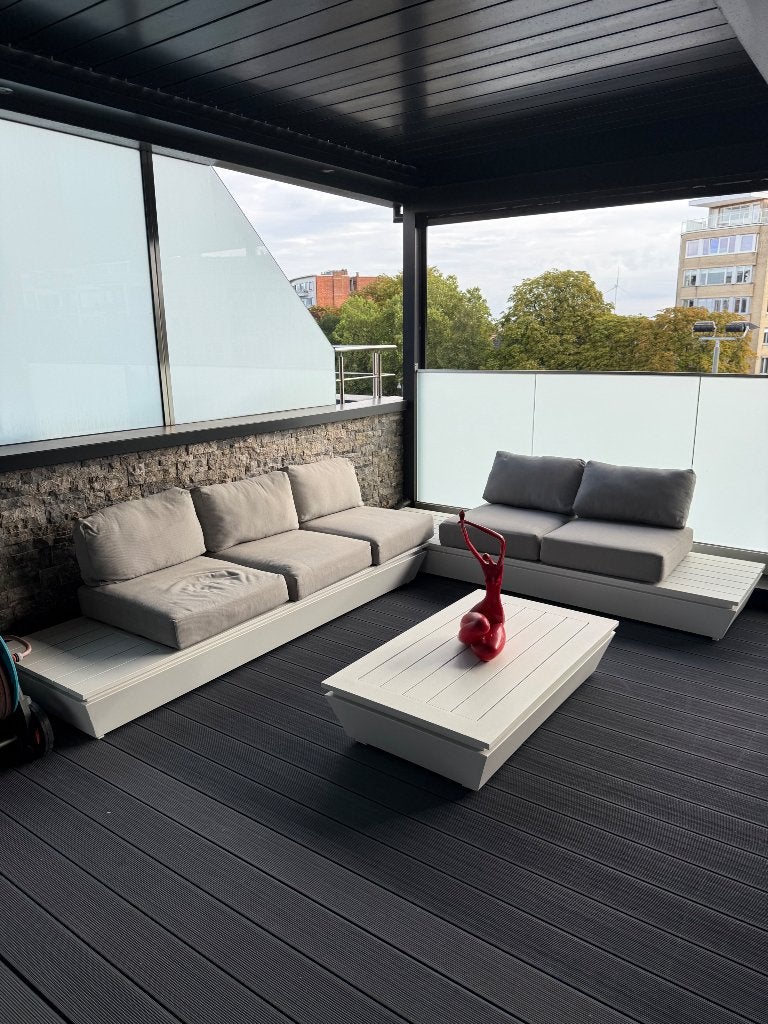 Loungebank, Tuin en Terras, Ophalen, Zo goed als nieuw, 5 zitplaatsen, Loungeset