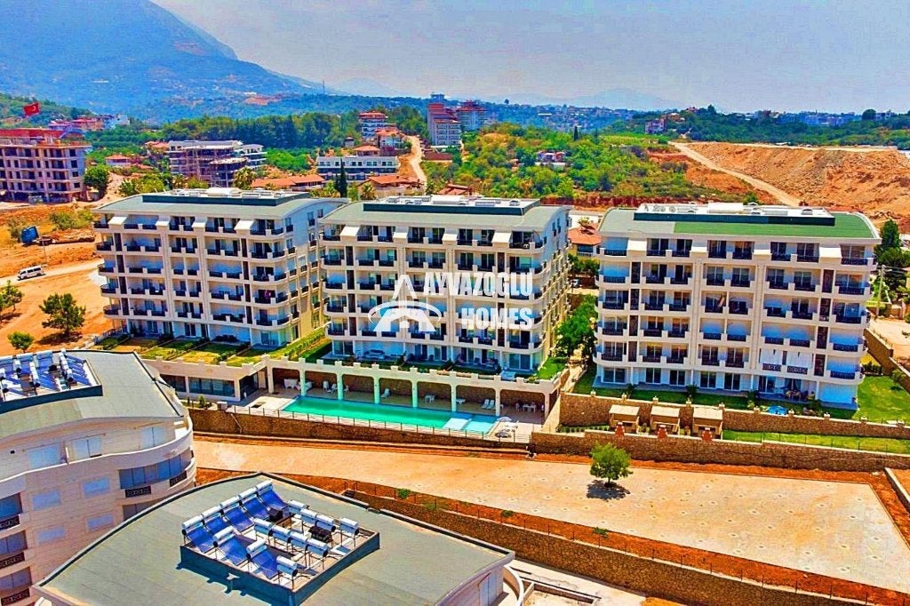 Duplex 2+1 avec jardin à vendre à Oba, Immo, Étranger, Turquie, Appartement, Ville