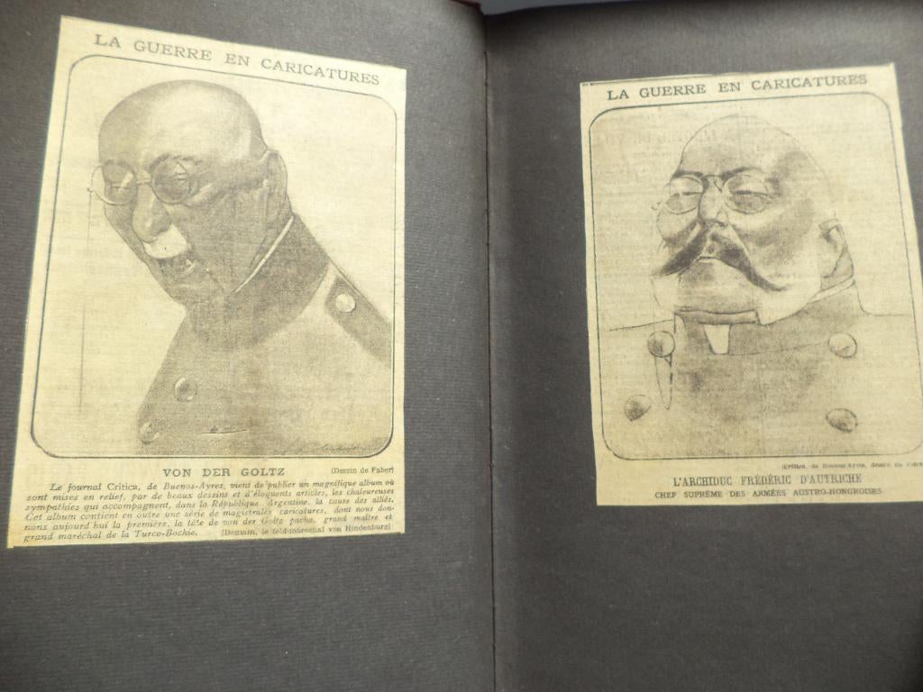 WW I oorlog politieke karikaturen 1915/'16 spotprent pamflet, Verzamelen, Militaria | Algemeen, Ophalen