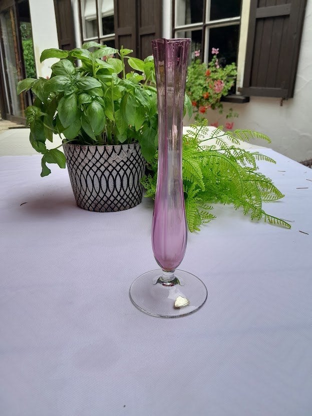 Val saint Lambert 'Solifleur' vaasje., Antiek en Kunst, Ophalen of Verzenden