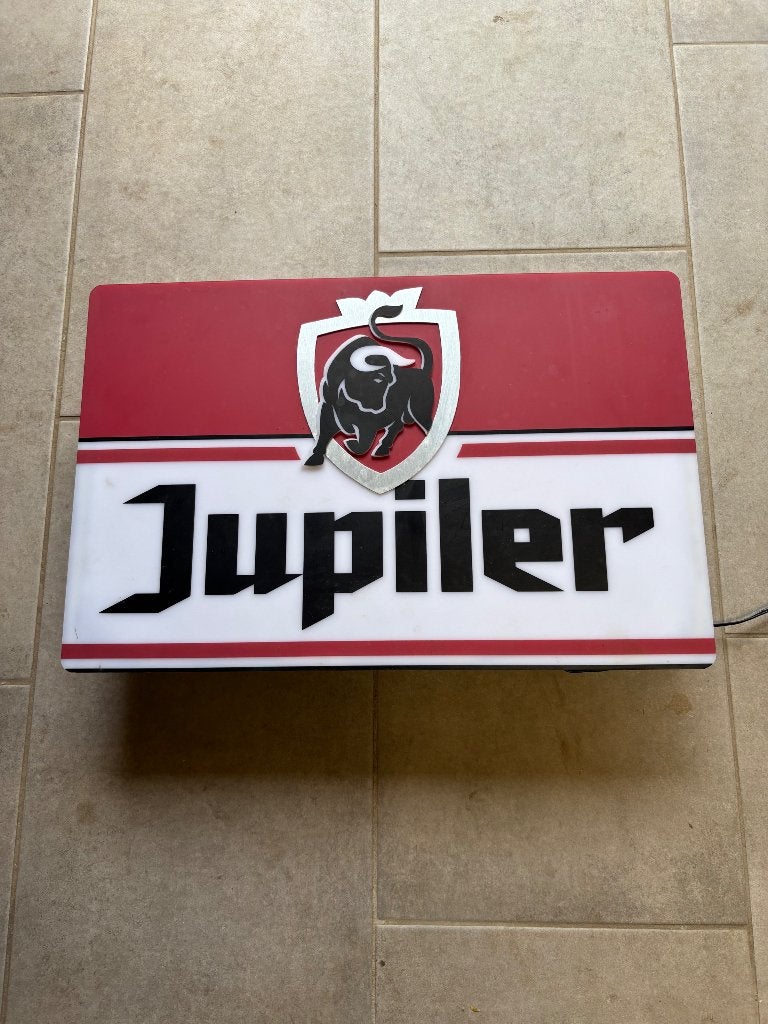 Reclamebak jupiler, Enlèvement, Utilisé, Jupiler