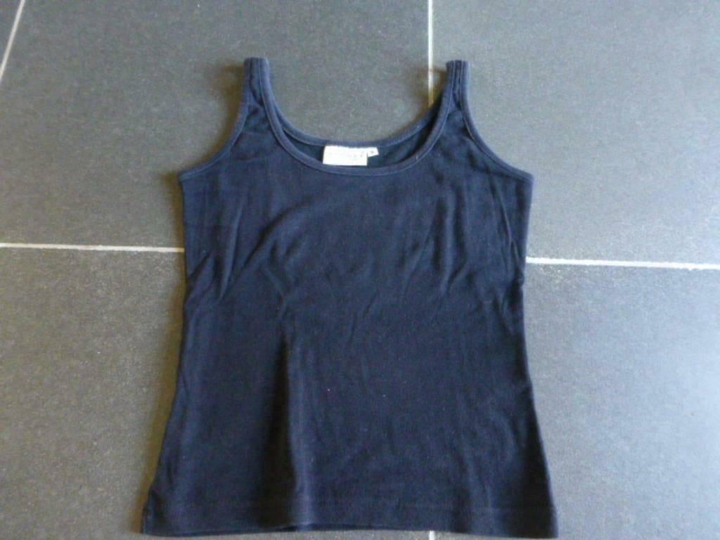 blauw topje Promod maat Smal- Medium, Sans manches, Enlèvement ou Envoi, Taille 36 (S), Promod