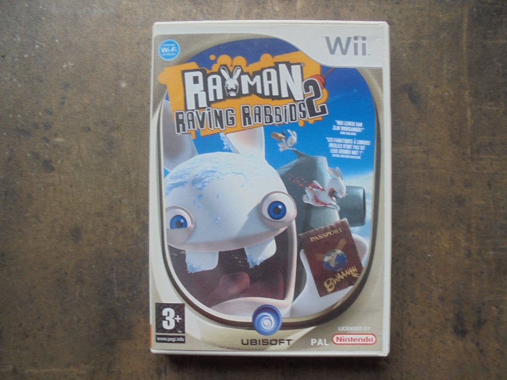 Rayman Raving Rabbids 2 voor Wii (zie foto's), Games en Spelcomputers, Games | Nintendo Wii, Avontuur en Actie, Gebruikt, 1 speler