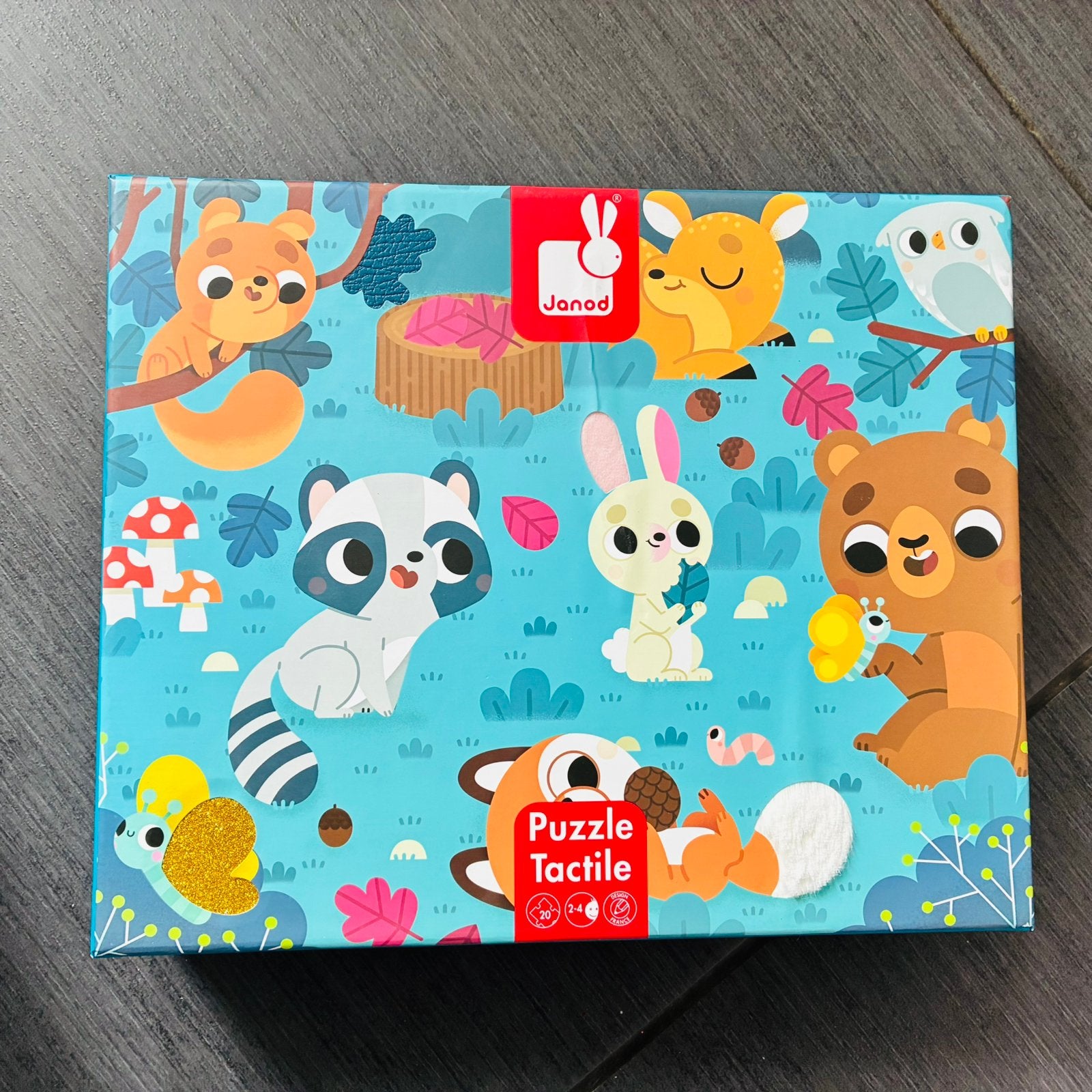 Janod - Puzzle tactile géant (2-5 ans), Enlèvement, 10 à 50 pièces, Utilisé, 2 à 4 ans