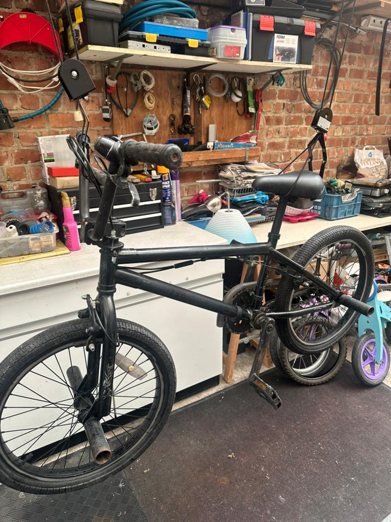 Bmx (zwart), Fietsen en Brommers, Ophalen, Staal, Velgrem, Stuur 360° draaibaar