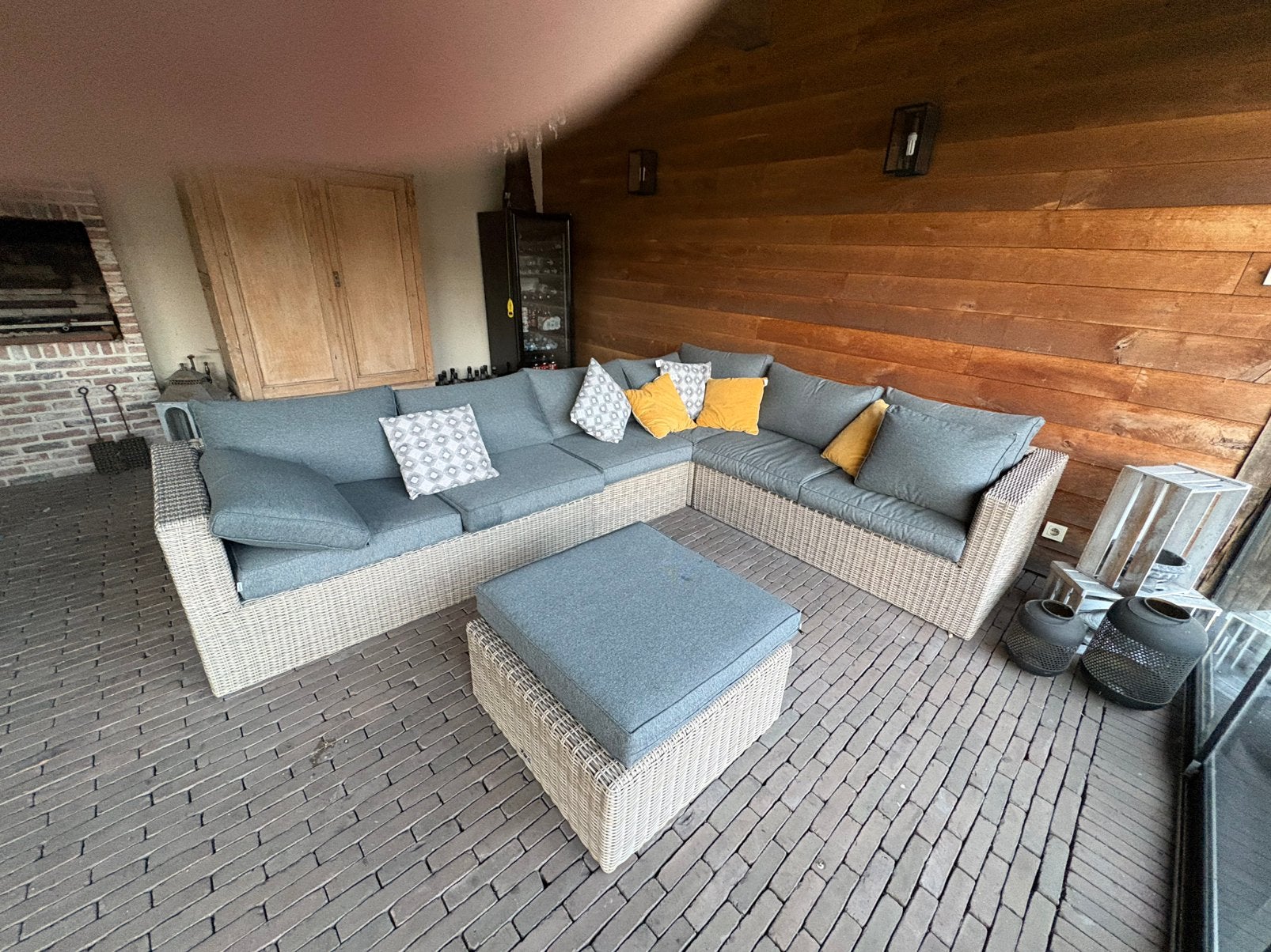 loungeset, Tuin en Terras, Tuinsets en Loungesets, Ophalen, Zo goed als nieuw, Loungeset