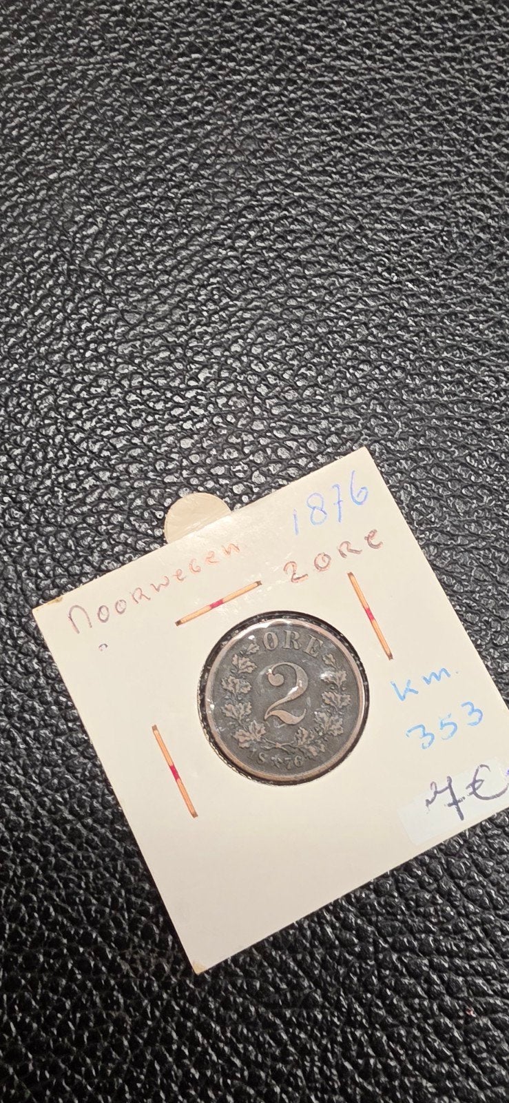 Noorwegen 2 ore 1876, Enlèvement ou Envoi