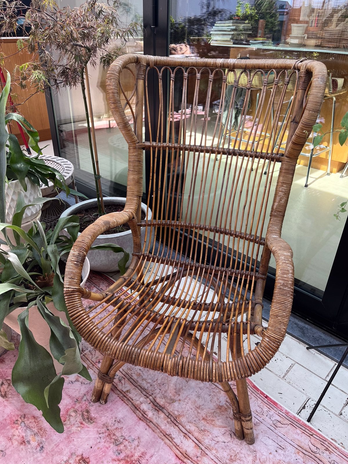 Rotan zetel, Ophalen