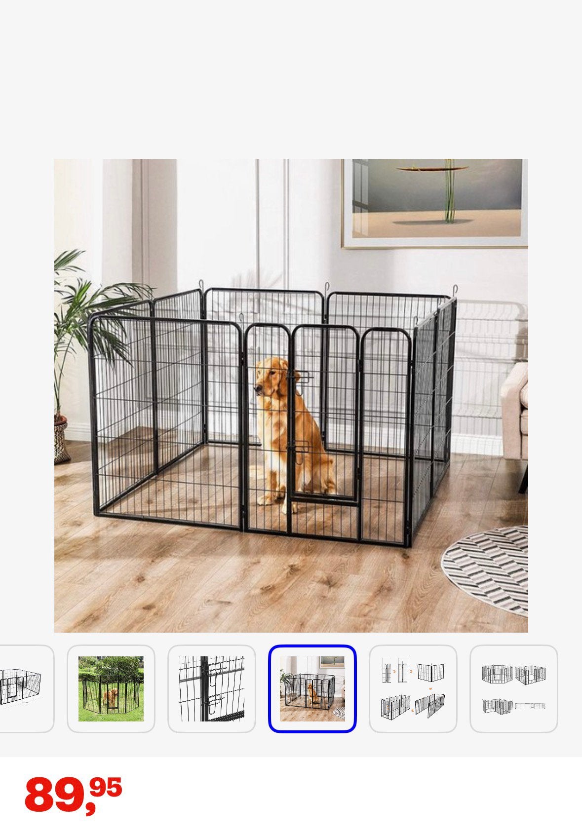 Puppyren binnen, Dieren en Toebehoren, Ophalen, Nieuw, 110 cm of meer, 65 tot 100 cm