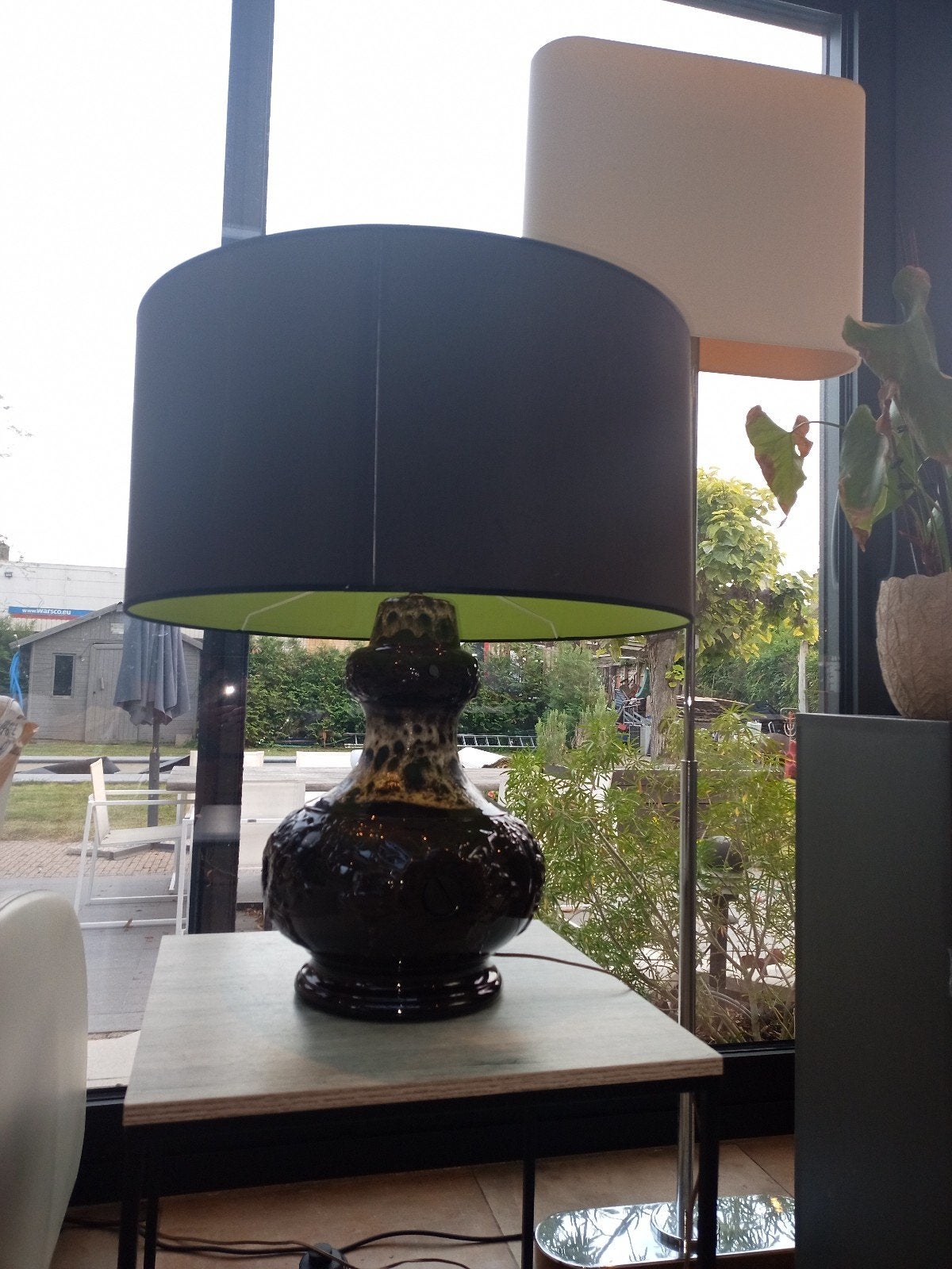 lampe de table vintage Fat Lava lampadaire à double prise, Maison & Meubles, Enlèvement, Lampe de table