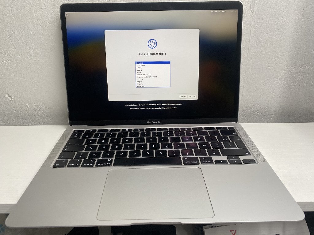 MacBook Air M1 8GB/256GB - 2Jaar Garantie! - Nieuwe Batterij, 256 GB, Enlèvement ou Envoi, Reconditionné, MacBook