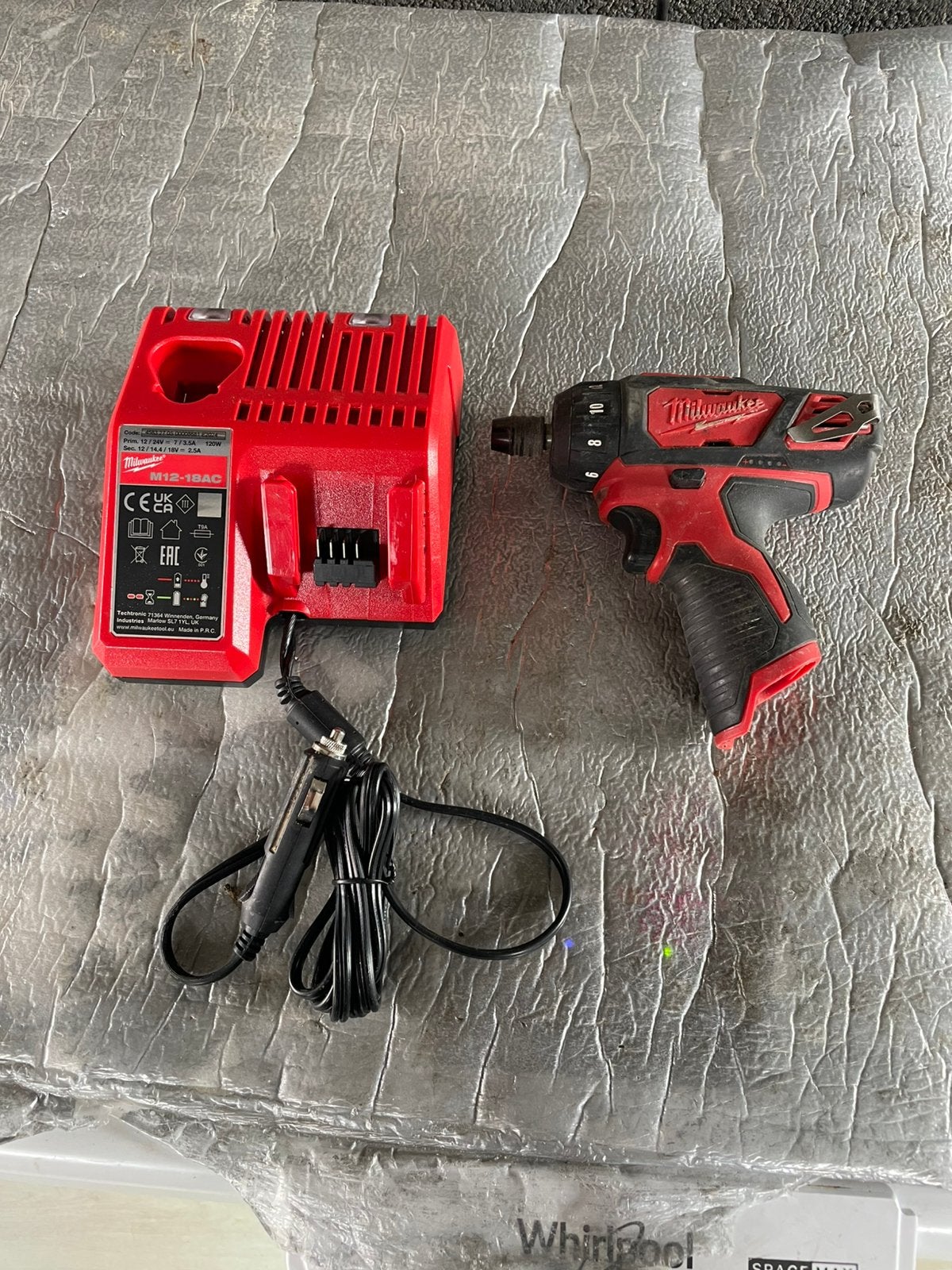 Milwaukee M12 schroefmachine, Doe-het-zelf en Bouw, Gereedschap | Boormachines, Ophalen, Zo goed als nieuw