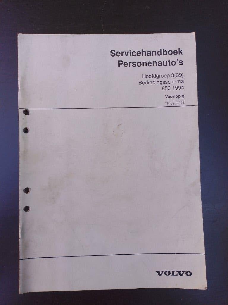 Origineel dealer boek bedradingschema's Volvo 850 1994, Boeken, Auto's | Boeken, Ophalen of Verzenden, Gelezen, Volvo