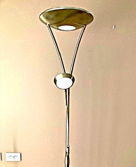 Staande lamp met leeslamp, Huis en Inrichting, Ophalen, Gebruikt, Landelijk, 150 tot 200 cm
