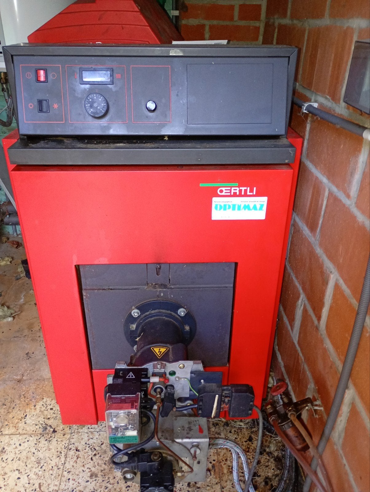 mazout brander oertli ecostar, Ophalen