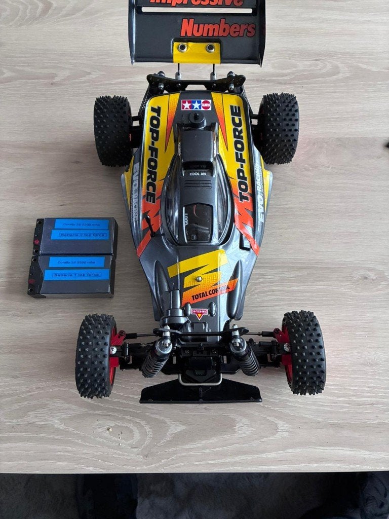 2 x Tamiya Top Force Evo, Hobby en Vrije tijd, Gebruikt, Auto offroad, Schaal 1:10, Ophalen