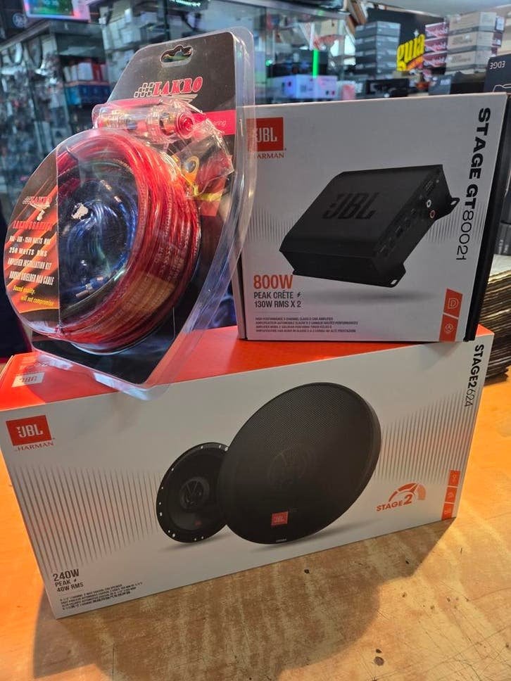 JBL Mega Opruiming: Versterker, Speakers & Kabelset