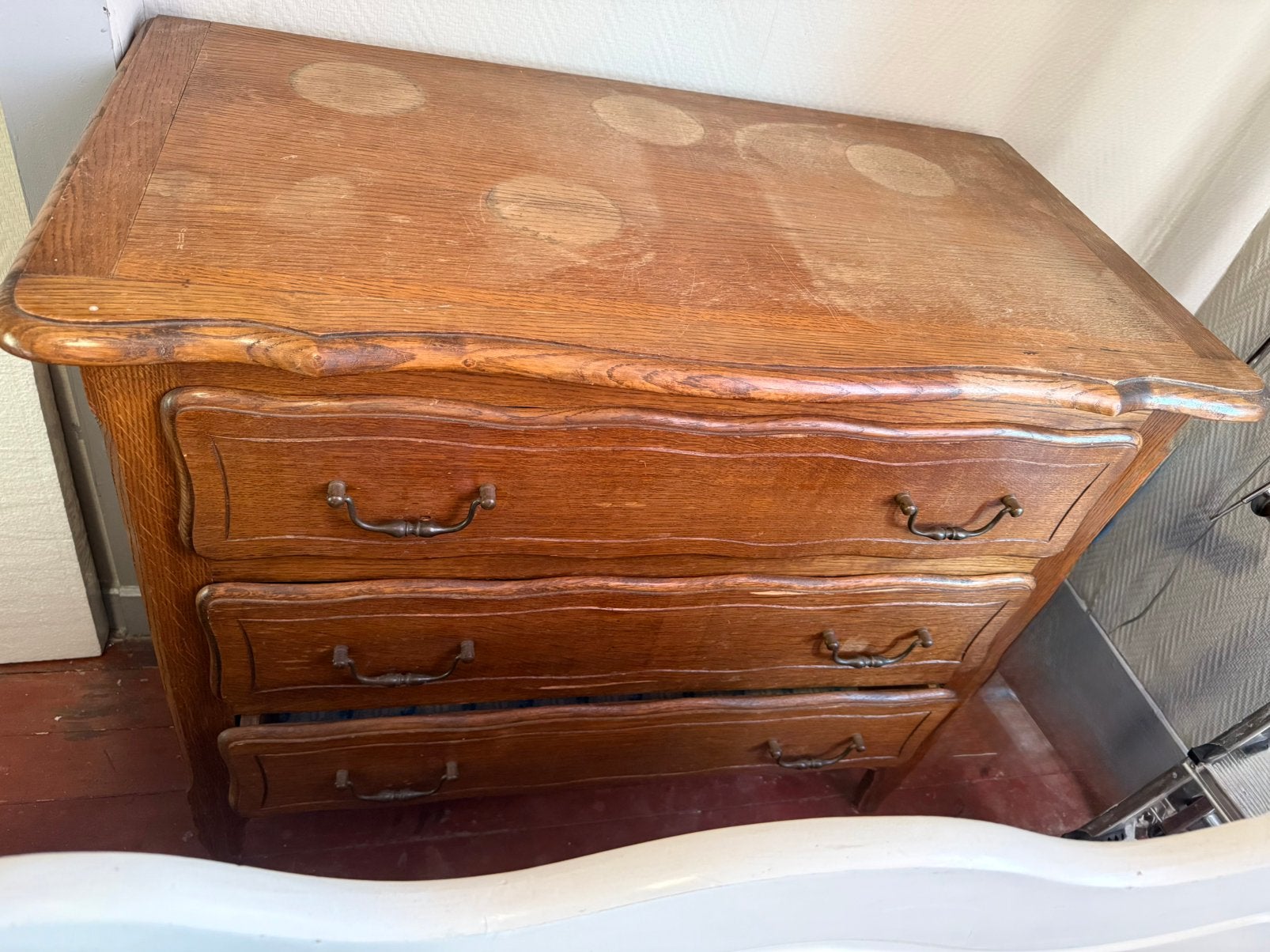 Commode, Maison & Meubles, Armoires | Commodes, 3 ou 4 tiroirs, Enlèvement, Utilisé, 50 à 100 cm