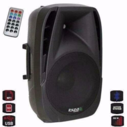 Actieve Speaker met Bleutooth-usb-sd 12Inch 450 Watt BT12A, Bluetooth, Ophalen of Verzenden, Nieuw