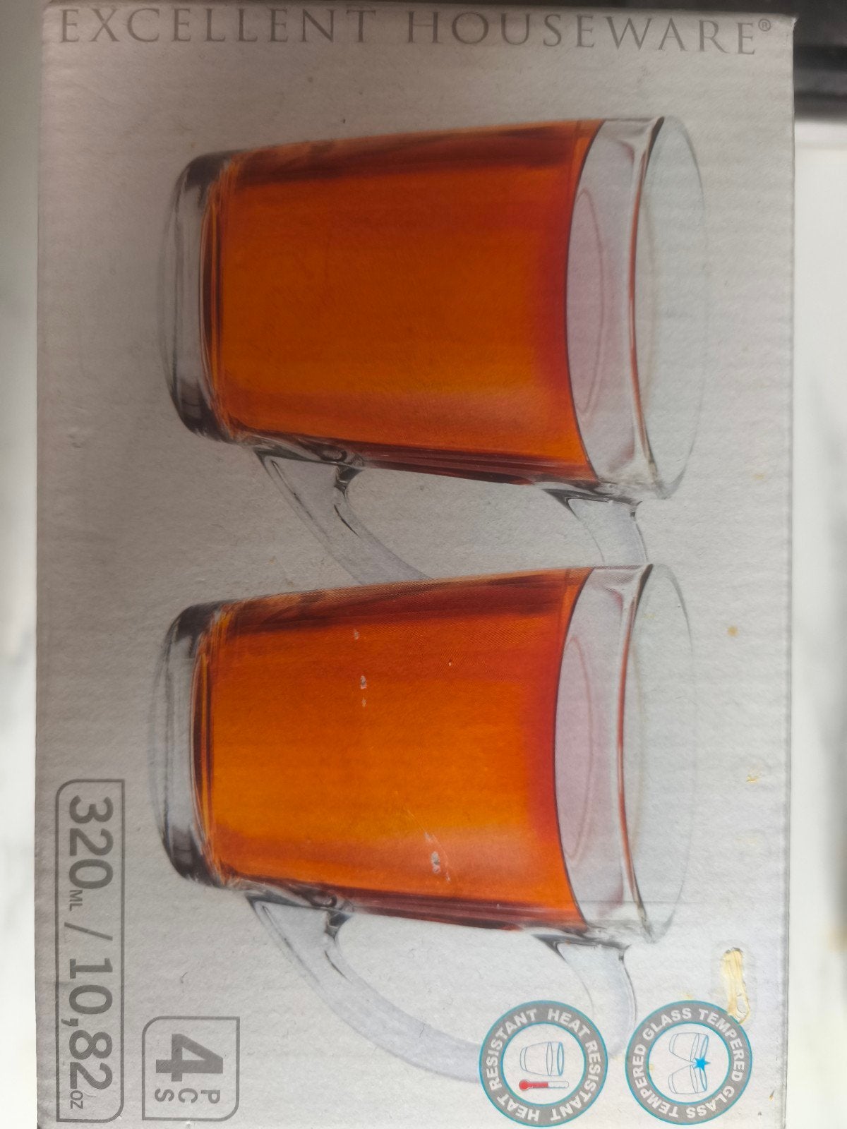 4 glazen koffie/thee tassen, Verzamelen, Ophalen