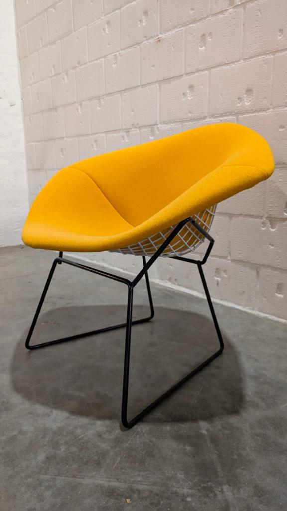 Chaise Harry Bertoia diamanté/70's Knoll, Maison & Meubles, Chaises, Blanc, Enlèvement