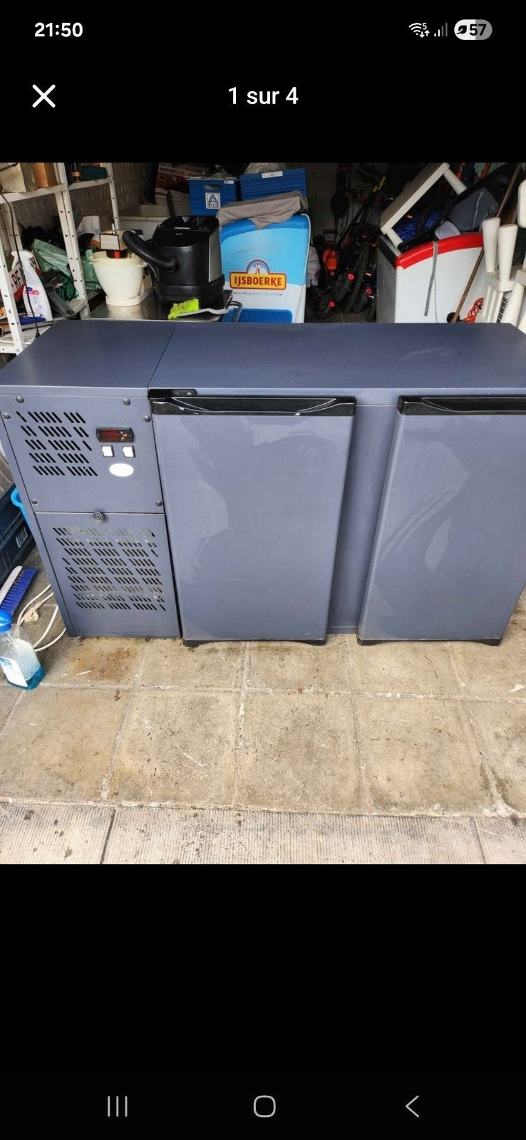 Frigo comptoir horeca, Enlèvement