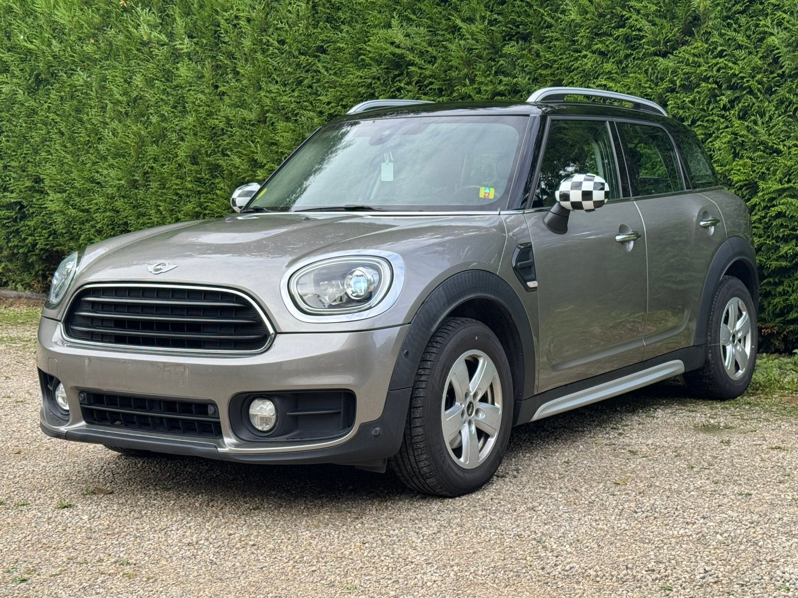 Mini Cooper D Countryman***2.0D Euro 6B***LED***Leer***, Auto's, Leder, SUV of Terreinwagen, Zilver of Grijs, Te koop