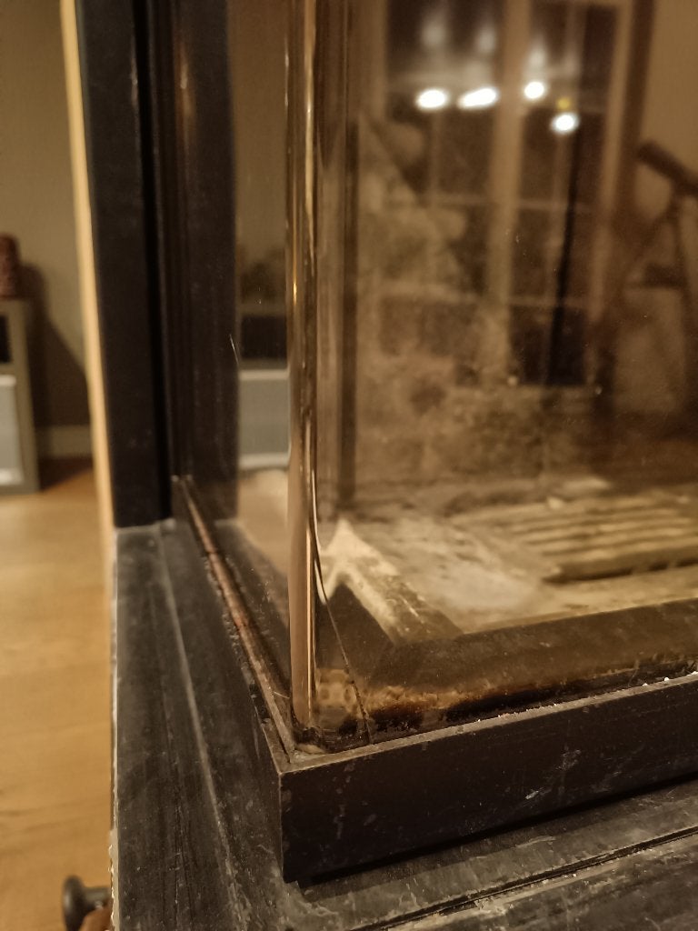 Inbouwhoutkachel - beschadigd glas, Enlèvement, Utilisé, Encastré, Cheminée au bois