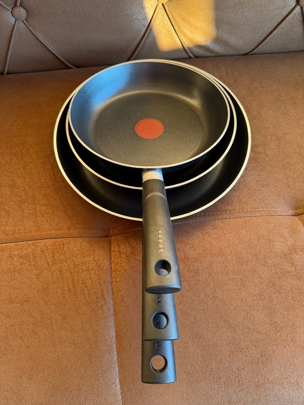 Tefal Duetto+ Made in France –3-delige pannenset 20/24/28 cm, Ophalen, Tefal, Pannenset, Zo goed als nieuw