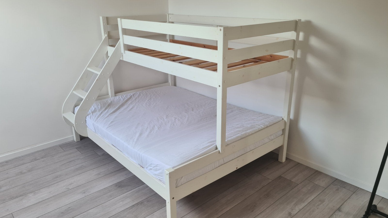 Stapelbed te koop – wit hout, Enlèvement, Lits superposés