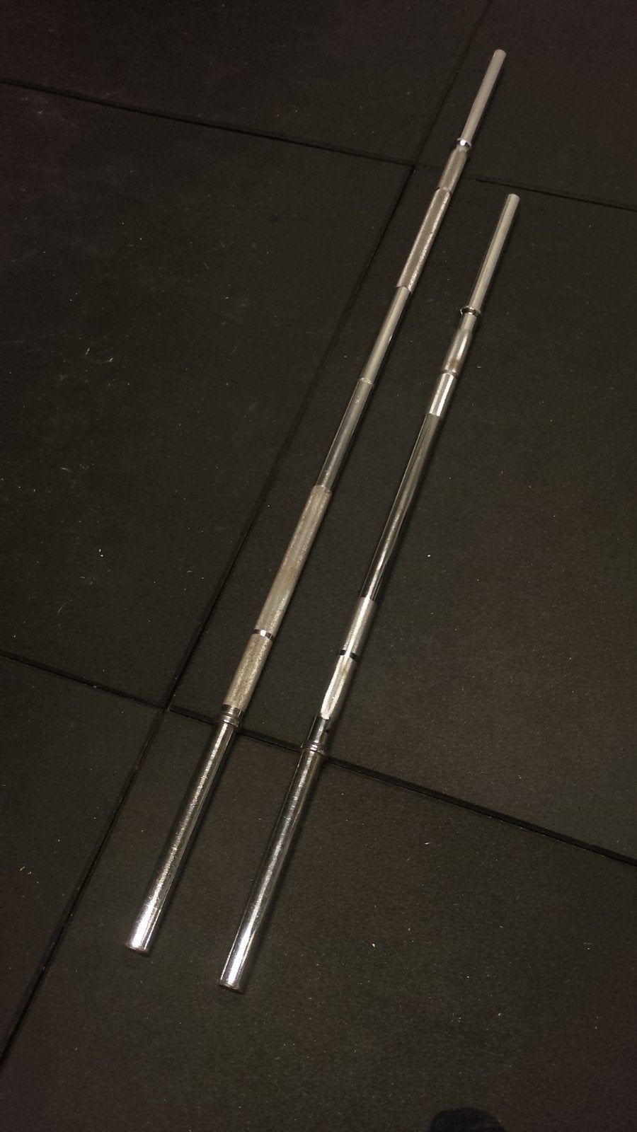 Halterstangen 28mm, Sport en Fitness, Ophalen, Gebruikt, Halterstangen